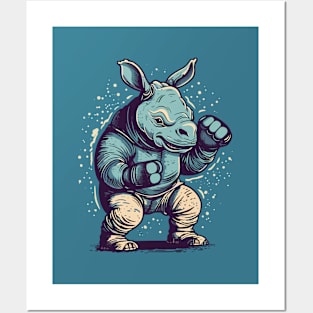 Rhino Boxer Posters and Art